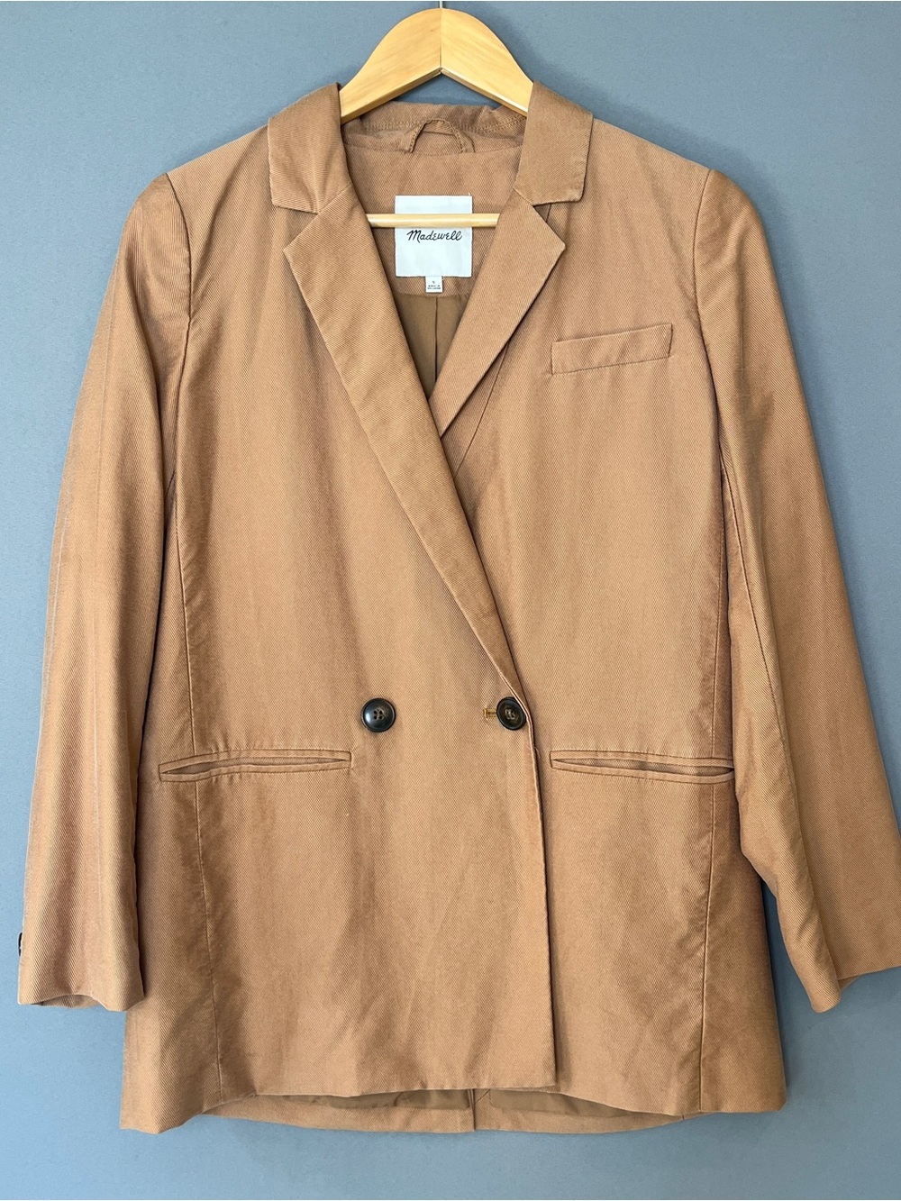 Madewell Tan Lyocell Blazer Size Small